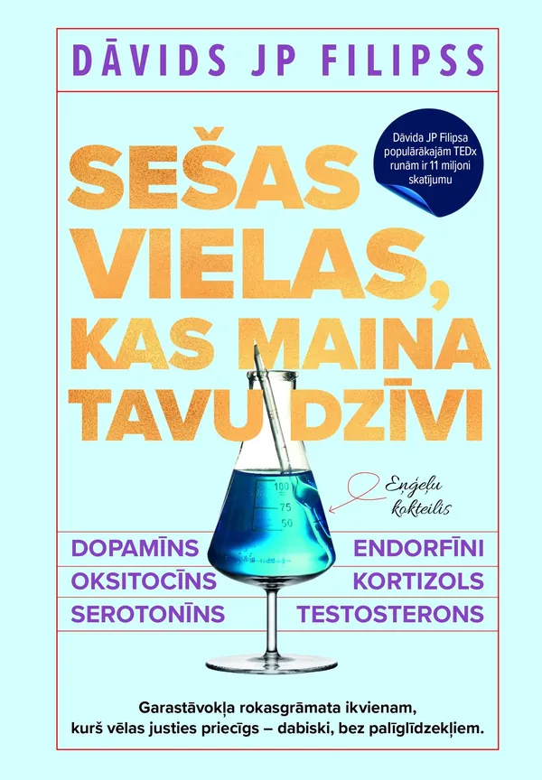 Sešas vielas, kas maina tavu dzīvi. Dopamīns, oksitocīns, serotonīns, kortizols, endorfīni, testosterons