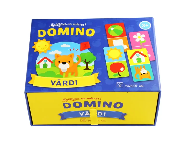 Domino. Vārdi. Spēlējies un mācies! (kastītē 28 kartītes un grāmatiņa)