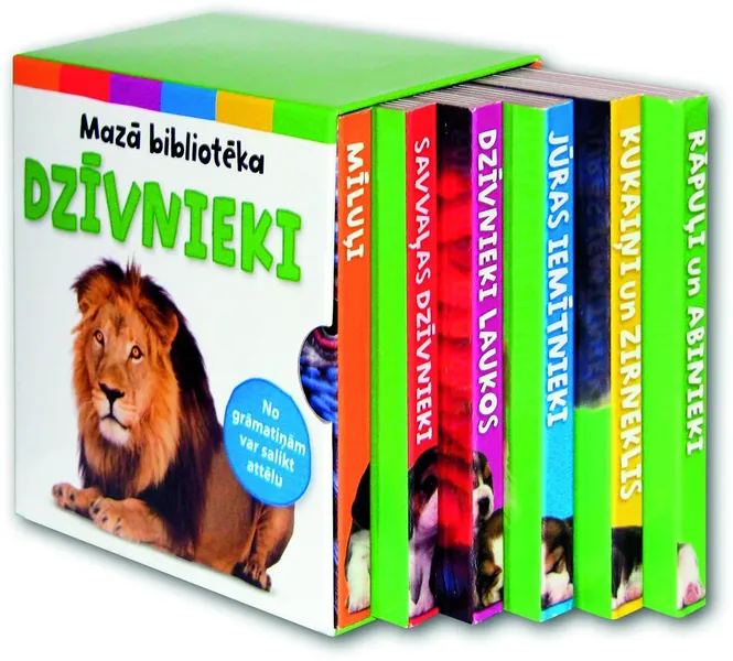 Dzīvnieki. Mazā bibliotēka (kastītē 6 mazas grāmatiņas)