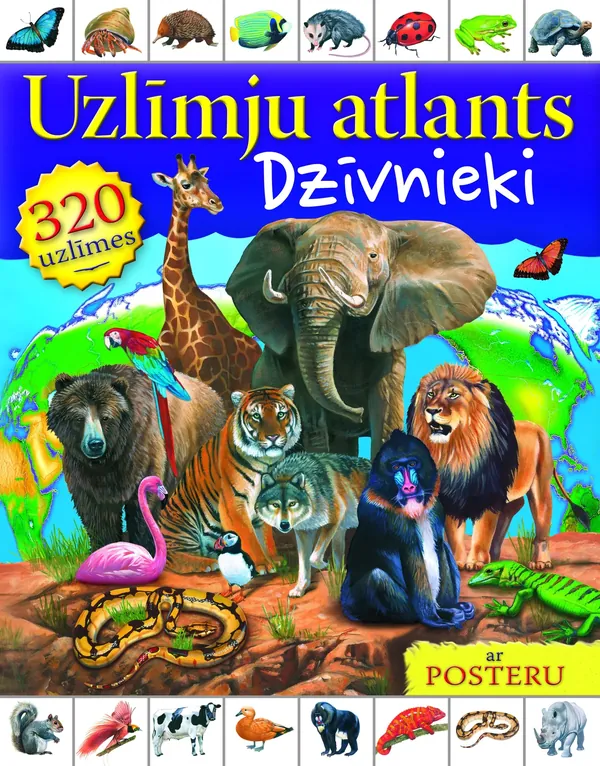 Dzīvnieki. Uzlīmju atlants