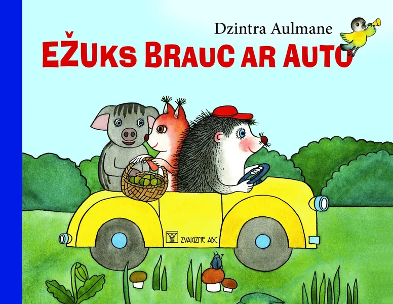 Ežuks brauc ar auto