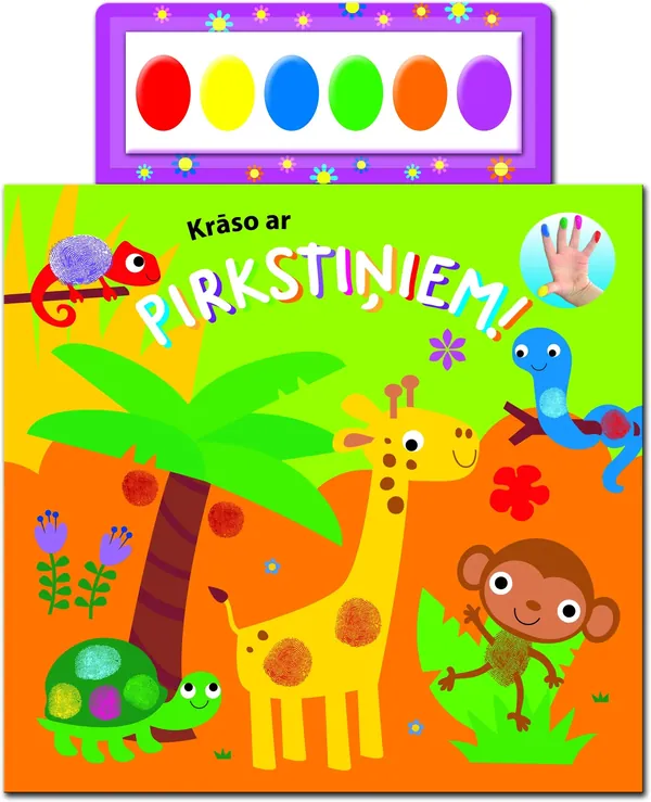Krāso ar pirkstiņiem (zaļa/oranža)
