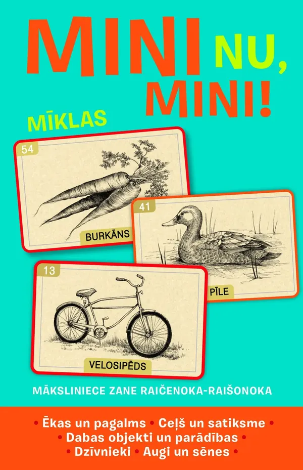 Mini nu, mini! Mīklas (kastītē ir 56 kartītes)