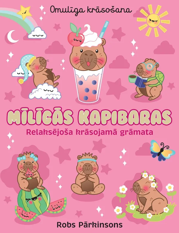 Omulīga krāsošana. Mīlīgās kapibaras