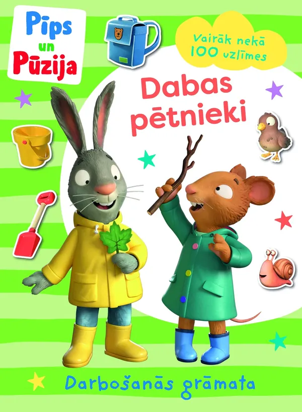 Pīps un Pūzija. Dabas pētnieki. Darbošanās grāmata