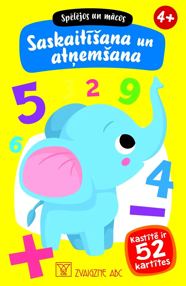 Saskaitīšana un atņemšana. Spēlējos un mācos (kastītē ir 52 kartītes)