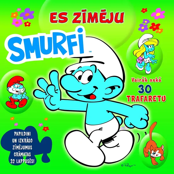 Smurfi. Es zīmēju (zaļa)