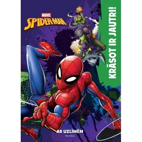 Spider-Man. Krāsot ir jautri! Ar uzlīmēm