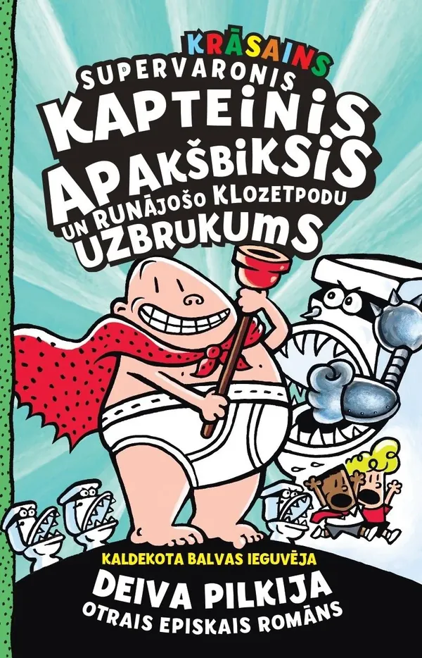 Supervaronis Kapteinis Apakšbiksis un runājošo klozetpodu uzbrukums, 2. Krāsainas ilustrācijas