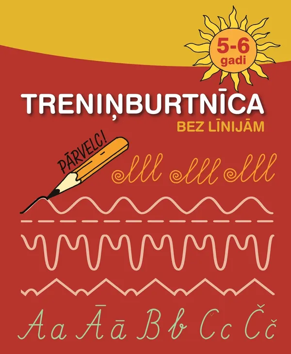 Treniņburtnīca bez līnijām. 5-6 gadi
