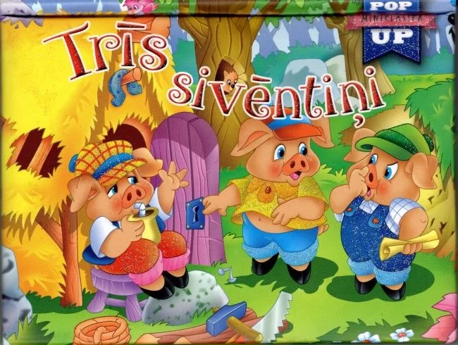 Trīs sivēntiņi. Pop-up miniklasika