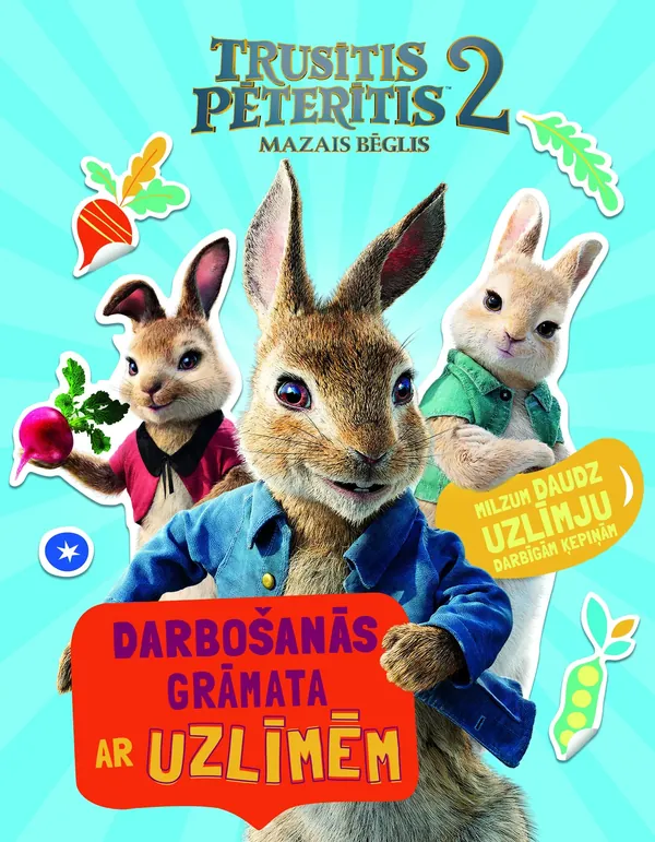 Trusītis Pēterītis 2. Mazais bēglis. Darbošanās grāmata ar uzlīmēm