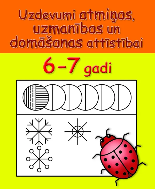 Uzdevumi atmiņas, uzmanības un domāšanas attīstībai, 6-7 gadi