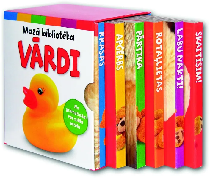 Vārdi. Mazā bibliotēka (kastītē 6 mazas grāmatiņas)