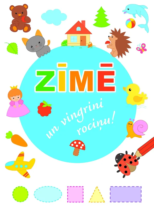 Zīmē un vingrini rociņu! (zils riņķis)